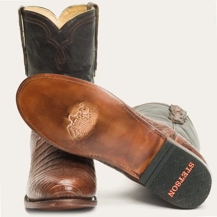 Stetson Exotics Men Puncher Exotic Boots Brown