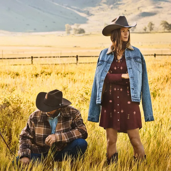 Stetson Jackets Men Brown Plaid Western Coat Brown