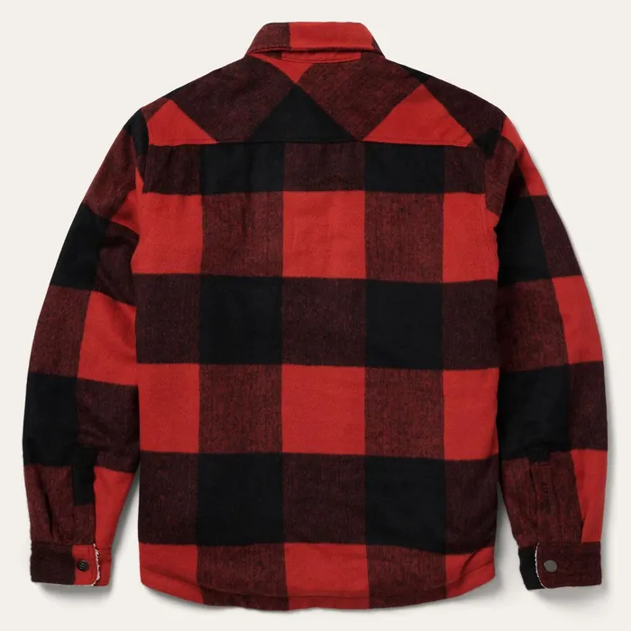Stetson Jackets Men Buffalo Plaid Western Coat Red