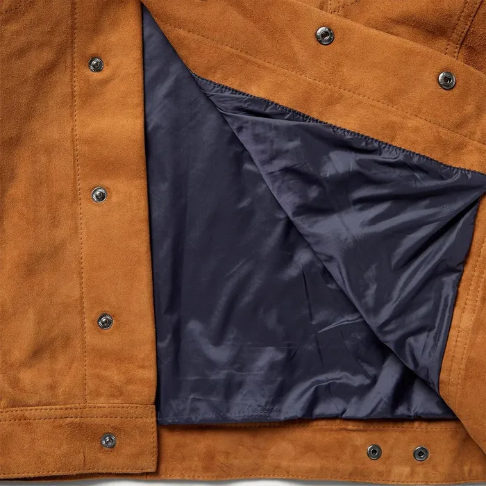 Stetson Jackets Men Classic Suede Jacket Tan
