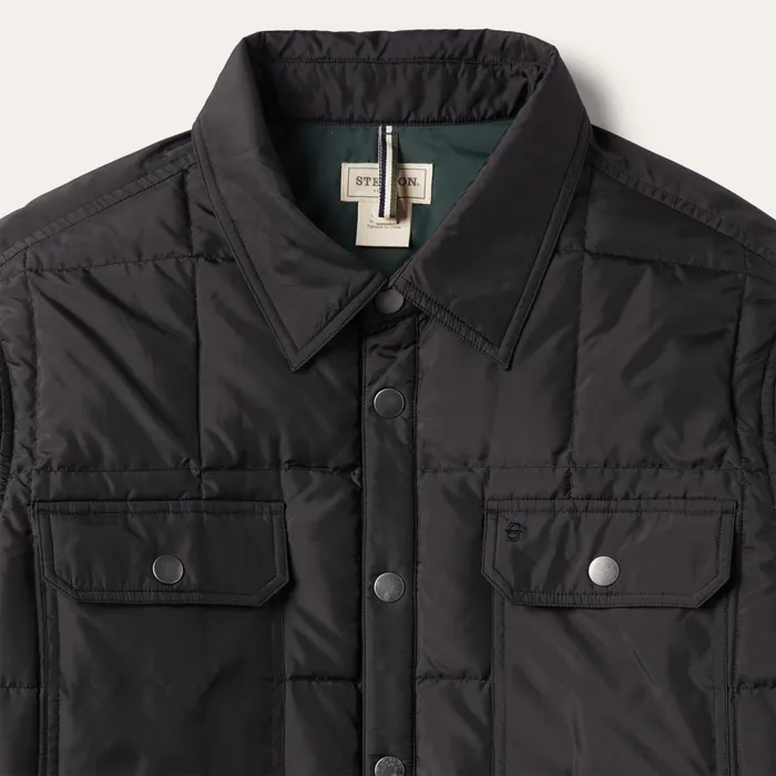 Stetson Jackets Men Crushable Black Parachute Jacket Black