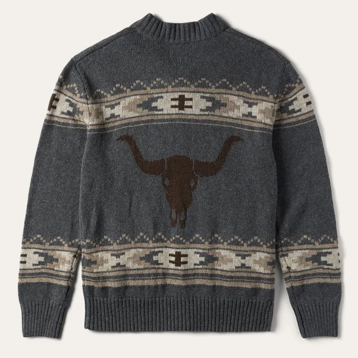 Stetson Jackets Men Longhorn Cardigan Grey