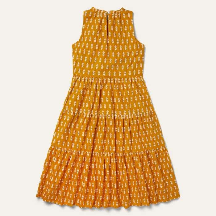 Stetson Midi Women Aztec Dress Yellow