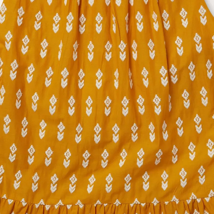 Stetson Midi Women Aztec Dress Yellow