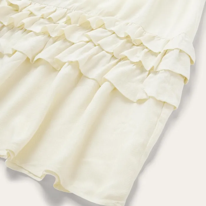 Stetson Midi Women Cream Herringbone Dress White