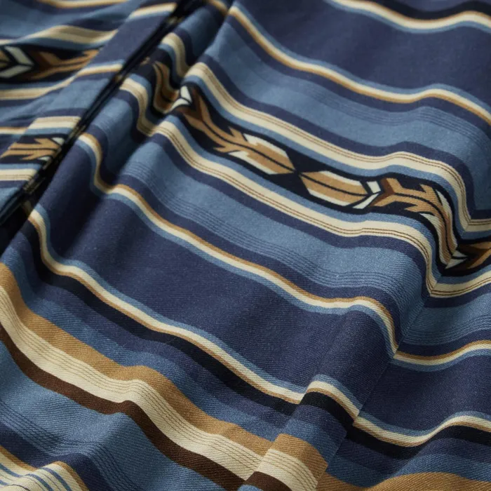 Stetson Midi Women Indigo Serape Print Dress Blue