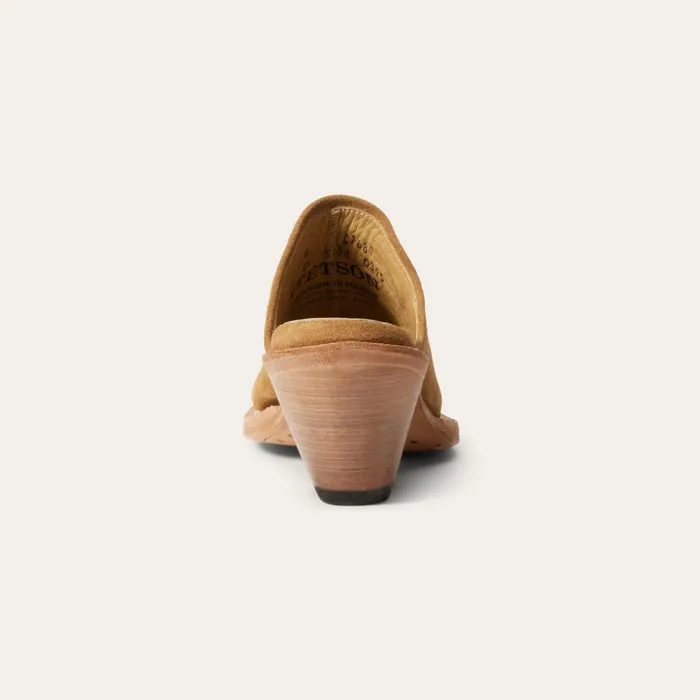 Stetson Mules Women Reed Western Mules Tan