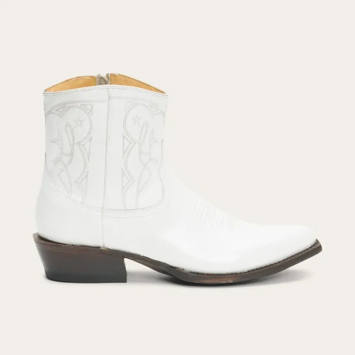 Stetson Shorties Women Annika Boots White