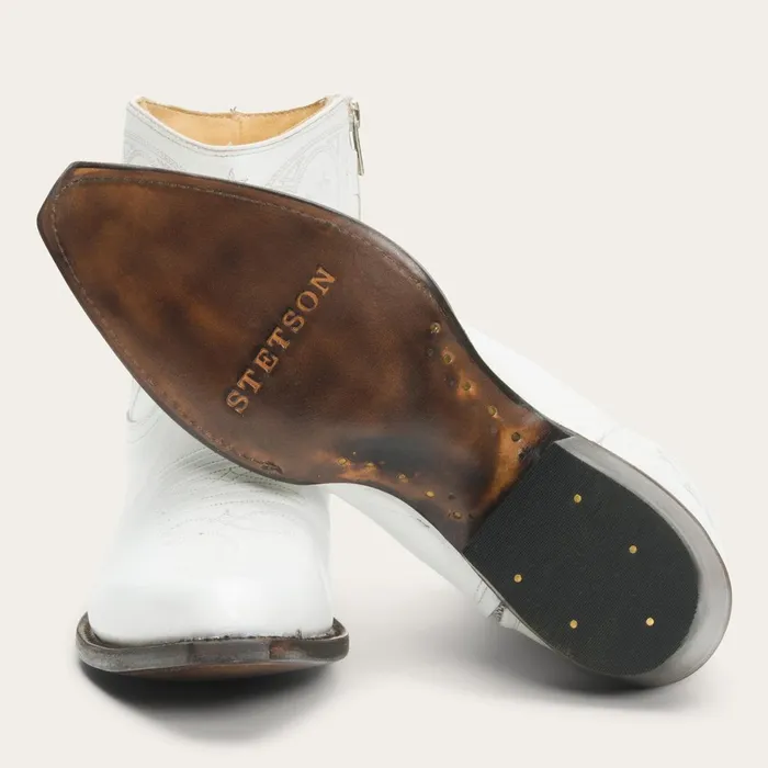 Stetson Shorties Women Annika Boots White
