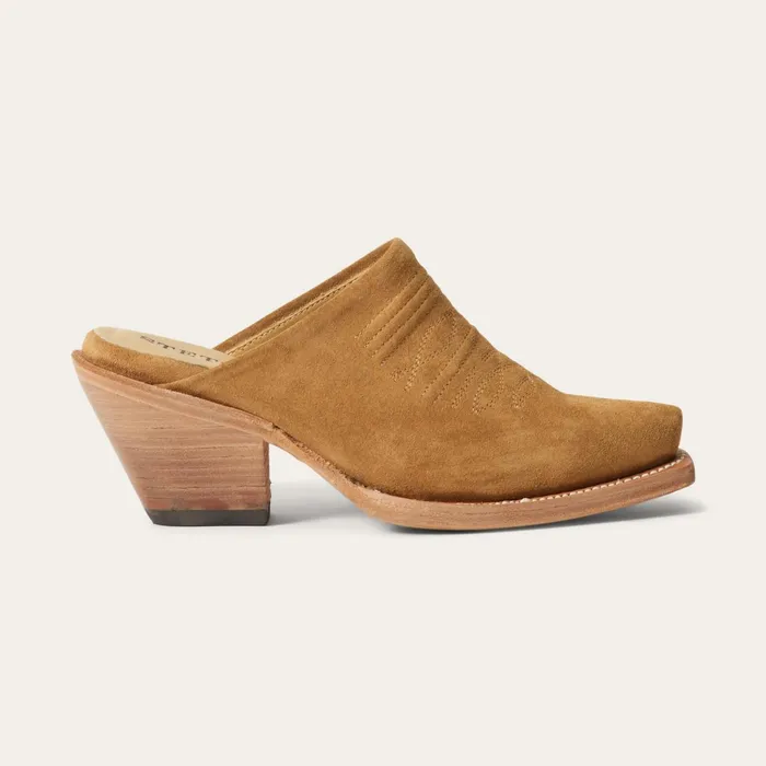 Stetson Shorties Women Reed Western Mules Tan