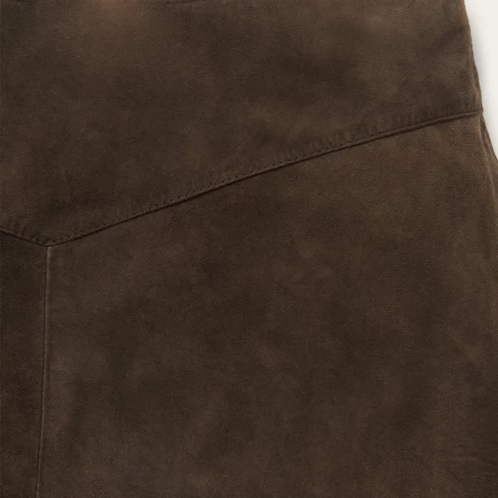 Stetson Skirts and Shorts Women Lamb Suede Skirt With Nailheads Brown Stetson Skirts and Shorts Women Lamb Suede Skirt With Nailheads Brown