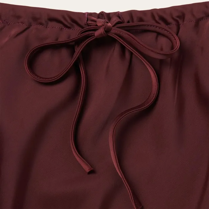Stetson Skirts and Shorts Women Wine Satin Skirt Red