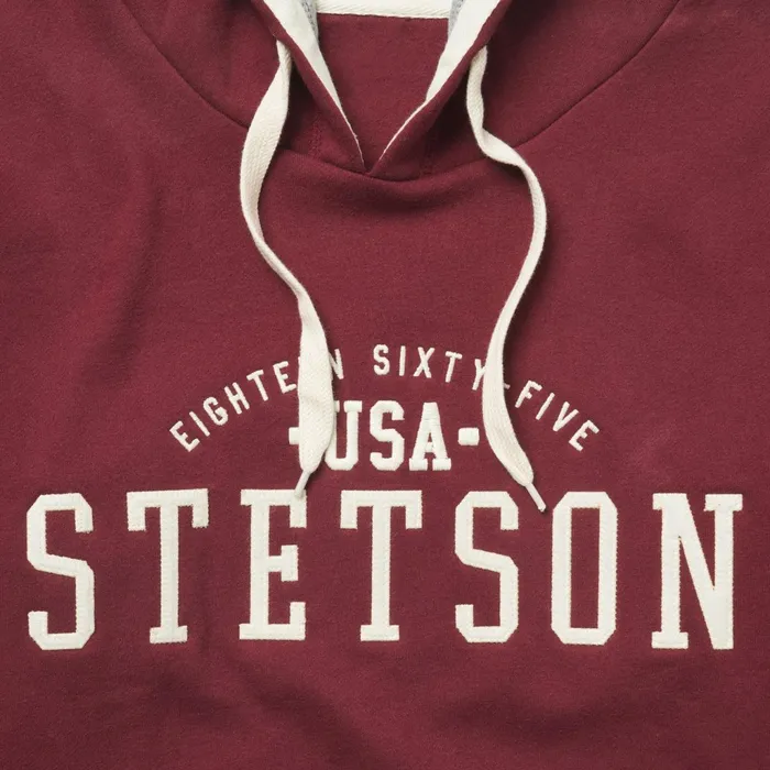 Stetson Sweaters and Hoodies Men Stetson Hooded Sweatshirt Red