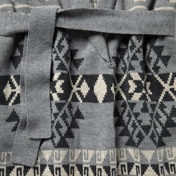 Stetson Sweaters Women Chunky Knit Tie Sweater In Grey Grey