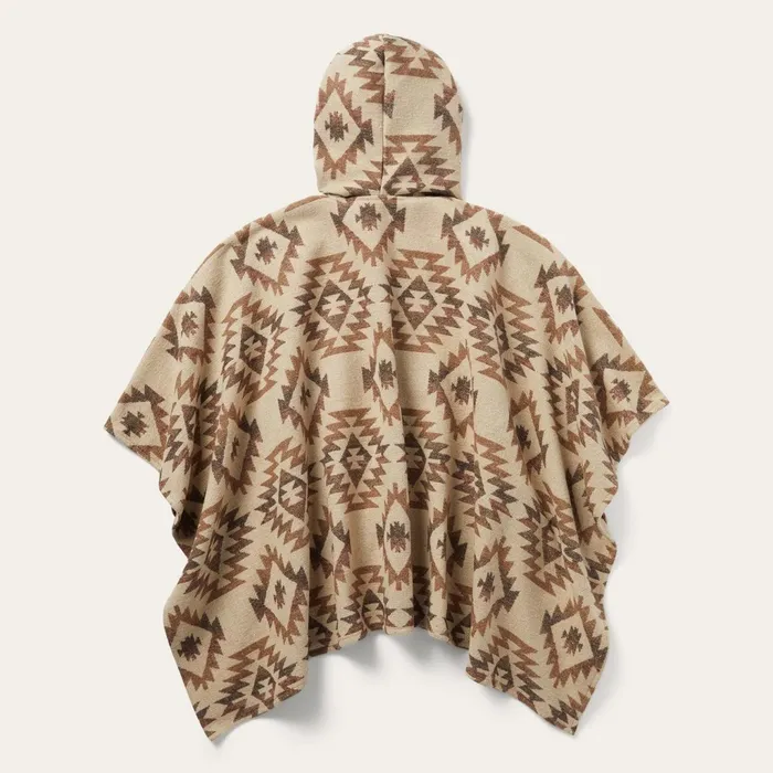 Stetson Sweaters Women Tan Aztec Poncho Brown