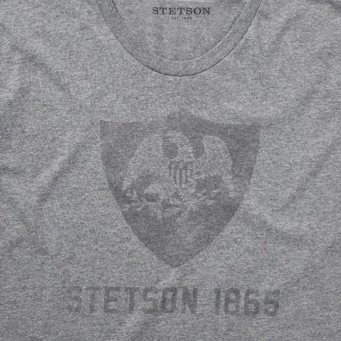 Stetson Tees Men Vintage Eagle Graphic Tee Grey