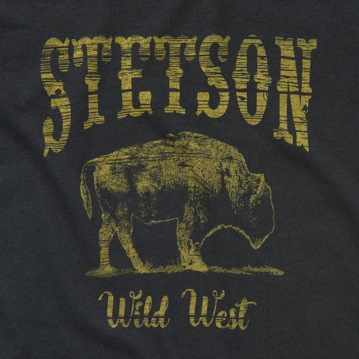 Stetson Tees Women Bison Graphic Tee Black