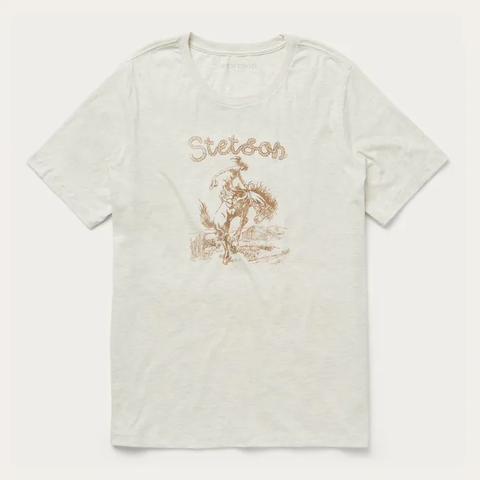 Stetson Tees Women Giddy Up Graphic Tee White