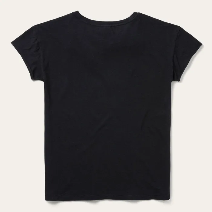 Stetson Tees Women Sunset Saguaro Graphic Tee Black