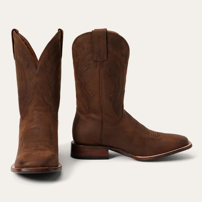 Stetson Western Men Bowie Boots Brown
