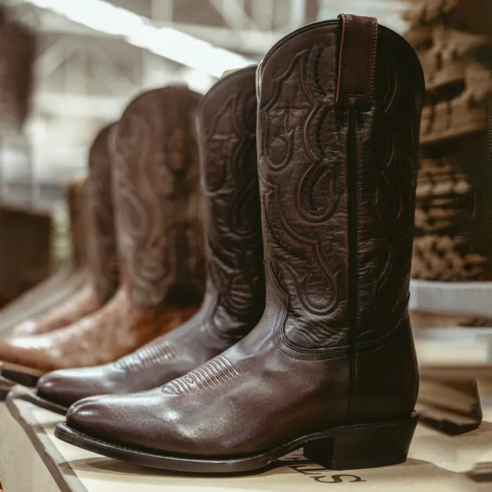 Stetson Western Men Carlisle Western Boots Burnished Brown