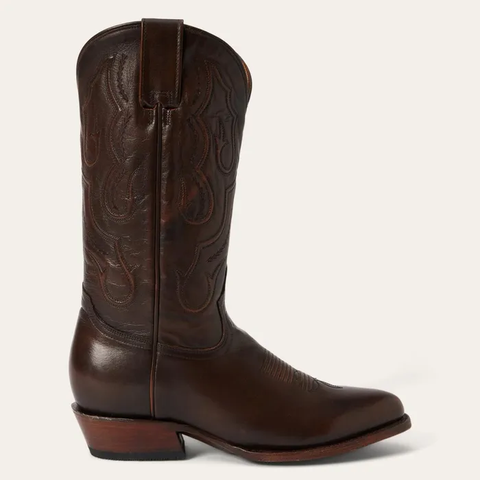 Stetson Western Men Carlisle Western Boots Burnished Brown