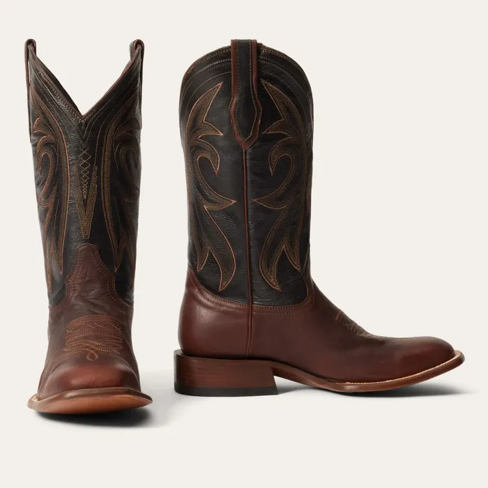 Stetson Western Men Cody Boots Brown