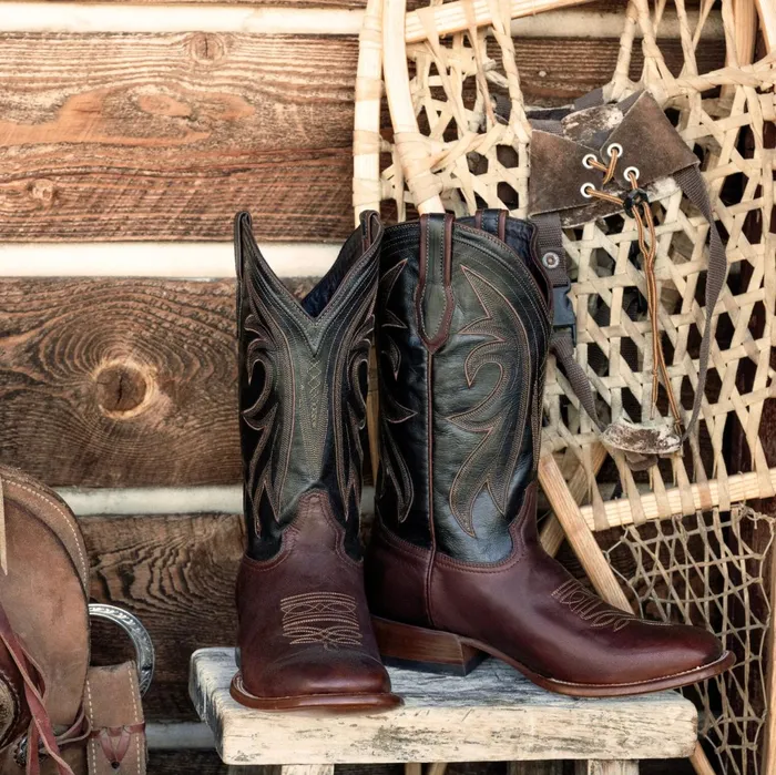 Stetson Western Men Cody Boots Brown