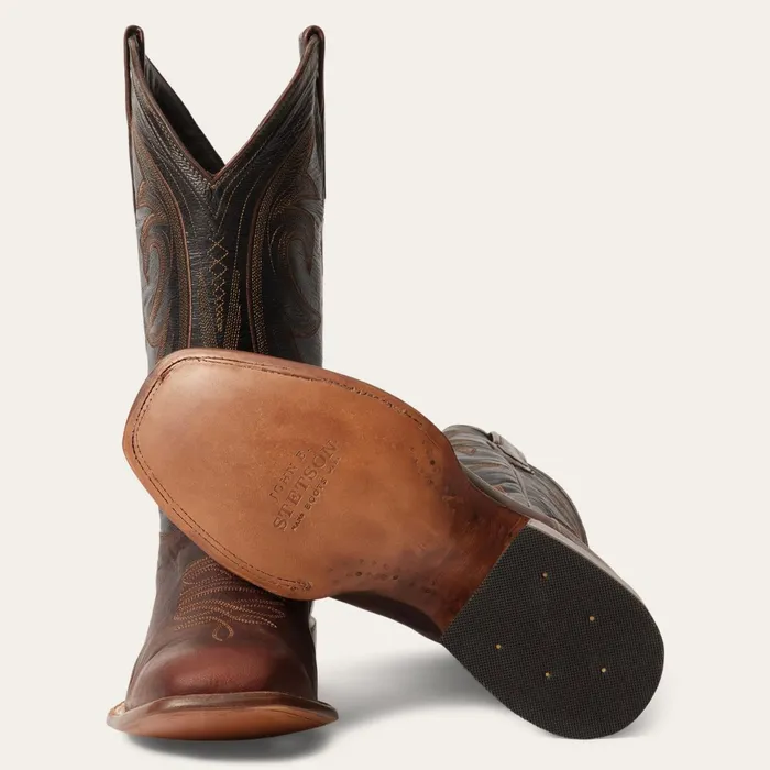 Stetson Western Men Cody Boots Brown