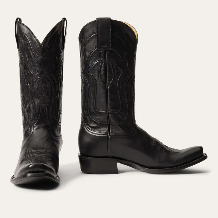 Stetson Western Men Garrett Boots Black