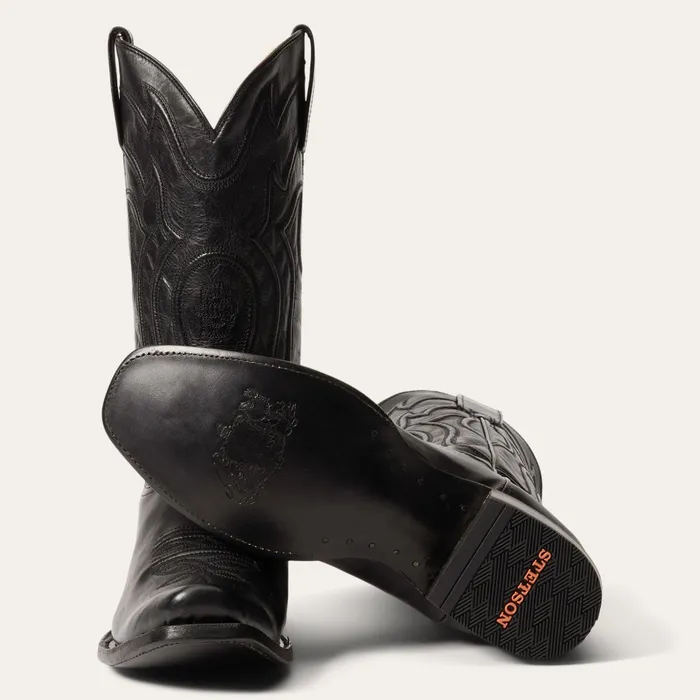 Stetson Western Men Garrett Boots Black