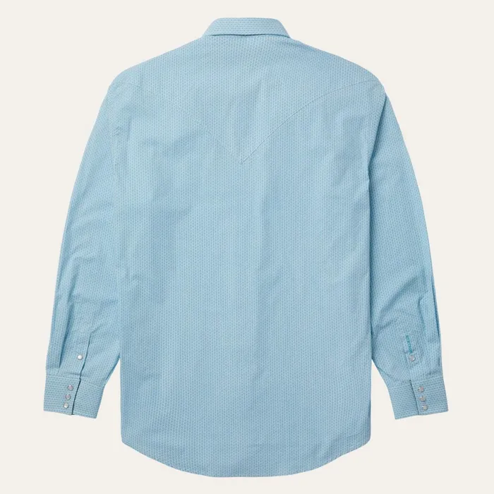 Stetson Western Shirts Men Geo Western Shirt Blue