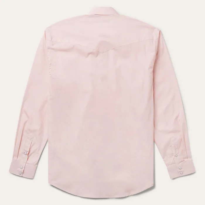 Stetson Western Shirts Men Pink EndOnEnd Western Shirt Pink