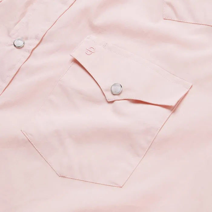 Stetson Western Shirts Men Pink EndOnEnd Western Shirt Pink