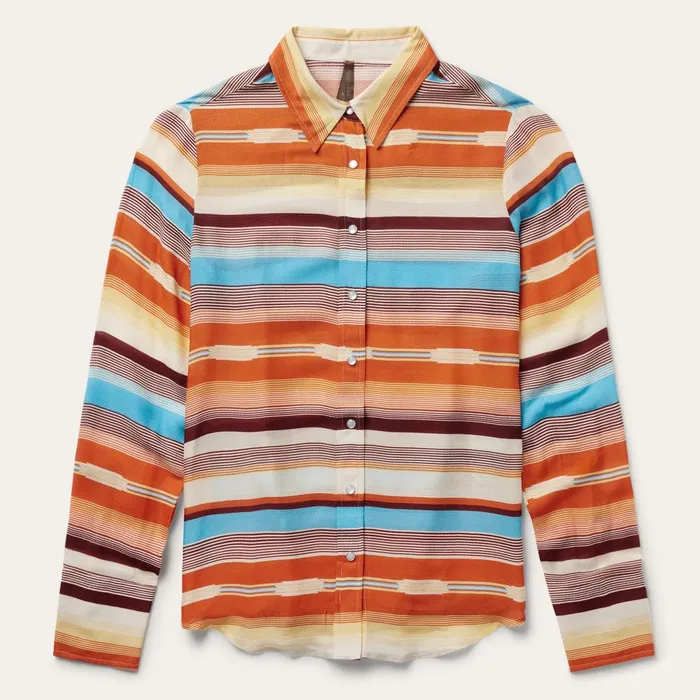 Stetson Western Shirts Women Sunset Serape Print Western Shirt Multi