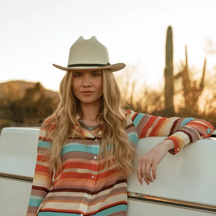 Stetson Western Shirts Women Sunset Serape Print Western Shirt Multi