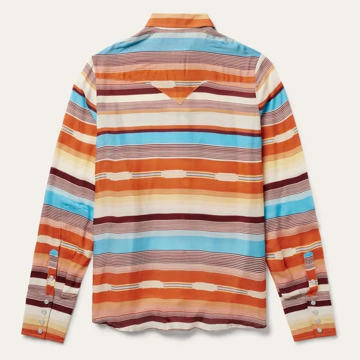 Stetson Western Shirts Women Sunset Serape Print Western Shirt Multi