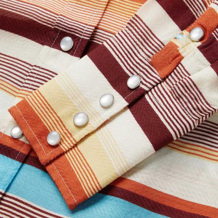 Stetson Western Shirts Women Sunset Serape Print Western Shirt Multi