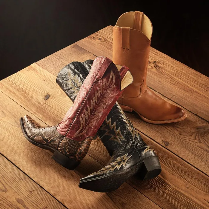 Stetson Western Women Emory Boots Tan