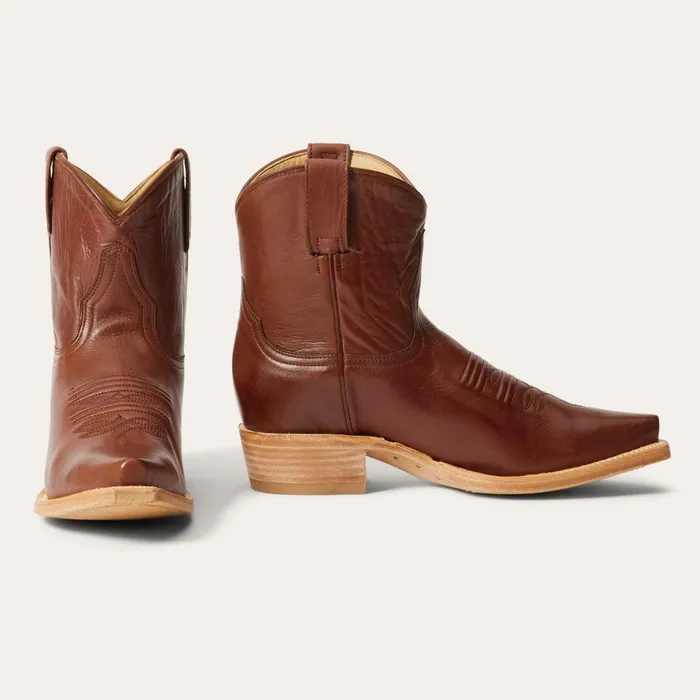 Stetson Western Women Riley Shorty Boots Brown