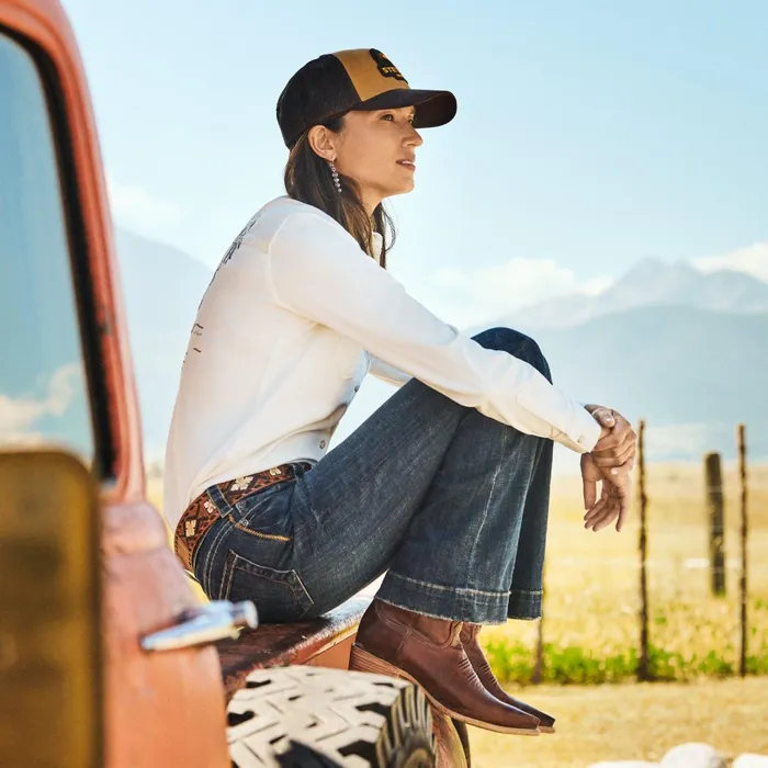 Stetson Western Women Riley Shorty Boots Brown