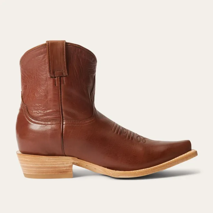 Stetson Western Women Riley Shorty Boots Brown
