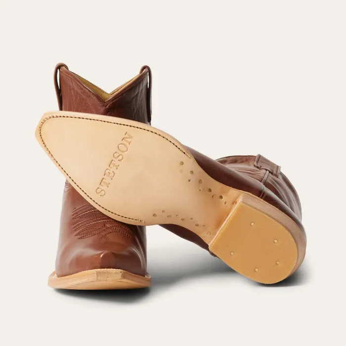 Stetson Western Women Riley Shorty Boots Brown