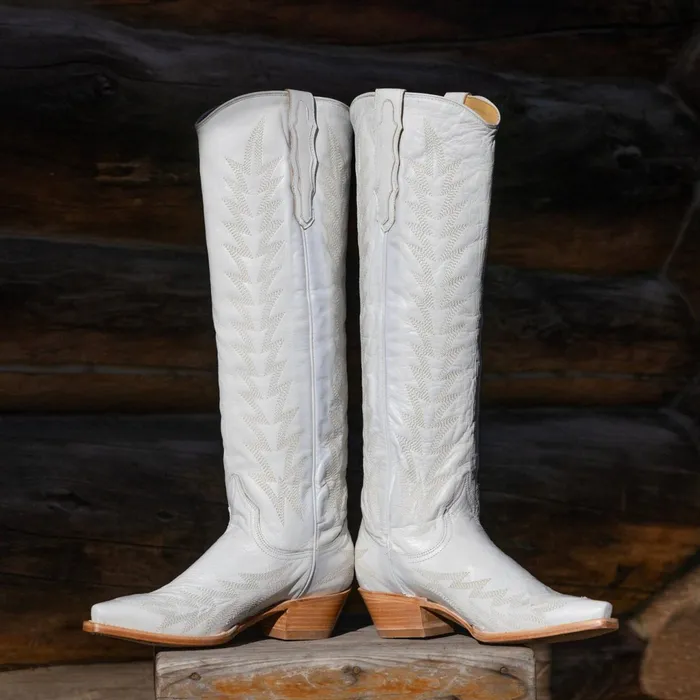 Stetson Western Women Sarah Boots White