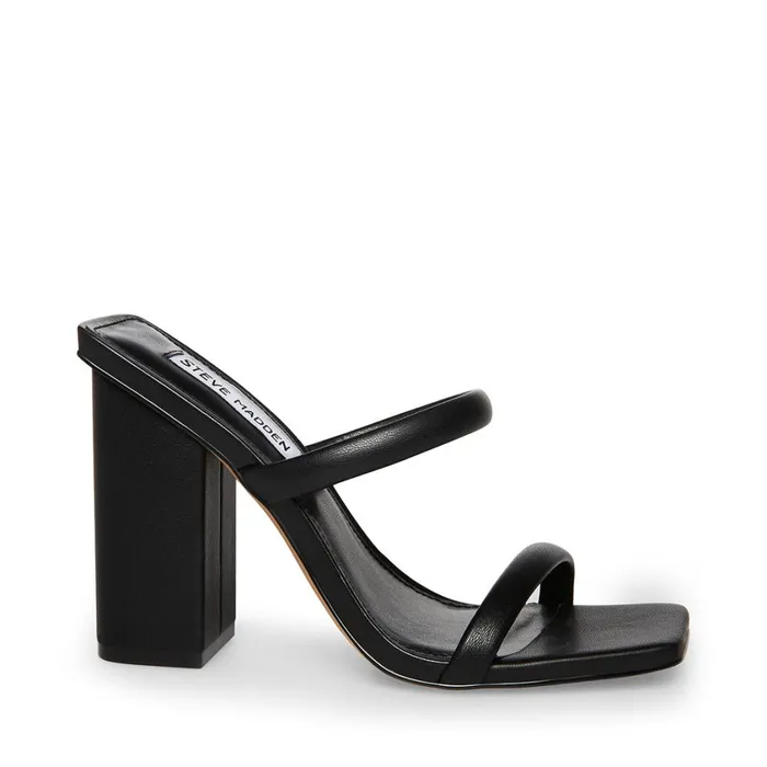 Steve Madden Blake Black Womens Mules