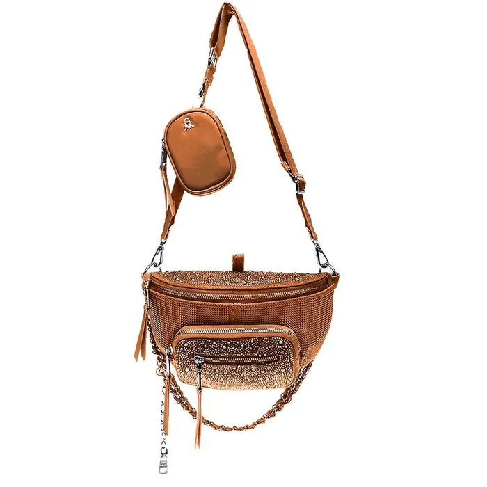Steve Madden Bmaxima Brown Multi Womens Shoulder Bags