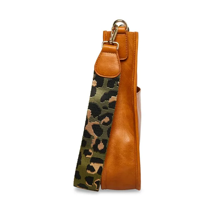 Steve Madden Brayaa Cognac Womens Shoulder Bags Steve Madden Brayaa Cognac Womens Shoulder Bags