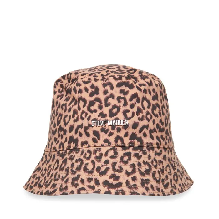 Steve Madden Bucket Hat Leopard Womens Hats and Hair Accessories