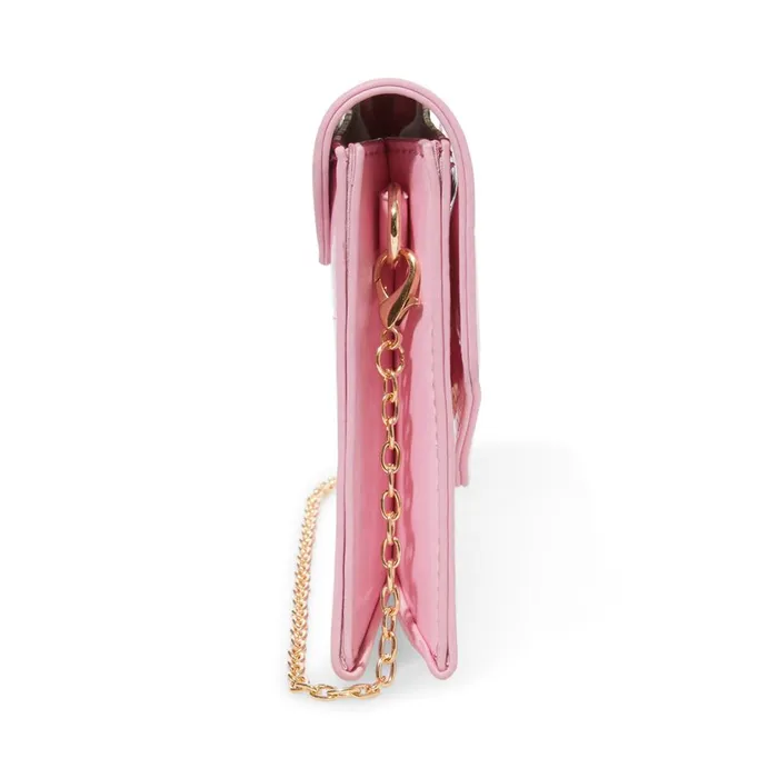 Steve Madden Bworldly Pink Patent Womens Shoulder Bags