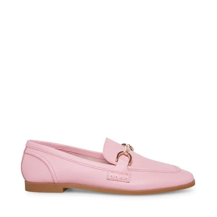 Steve Madden Carrine Pink Leather Womens Flats